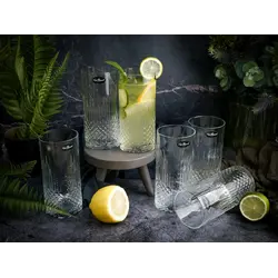 Набор стаканов высоких Diamante 480 мл, хрустальное стекло, 4 шт.