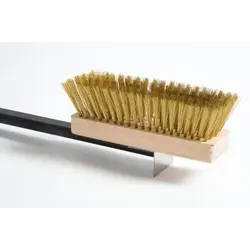 Щетка для печи 120 см. 20*5,5 см. поворотная, с медной щетиной h=5 см. со скребком Gimetal /1/