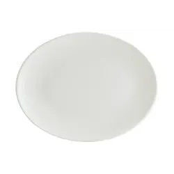 Блюдо овальное 310*240 мм. Белый Луп узкая полоска Bonna /1/6/582/ 