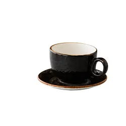 Блюдце универсальное 15 см, цвет коричневый (для чайных чашек) Jersey