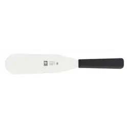 Лопатка 29,5 см. прямая раб. часть 18*5,5 см. нерж. с пластик. ручкой черная Icel /1/6/
