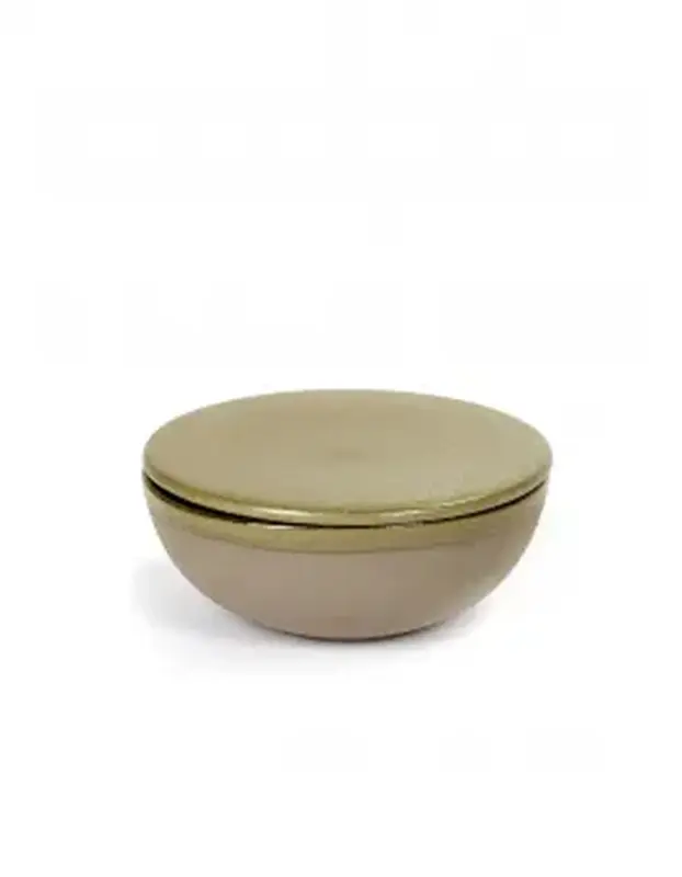 Салатник с крышкой, D13см, H5см, цвет CAMOGREEN