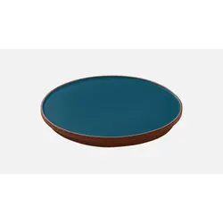 Тарелка мелкая d 26 см, h 2,4 см, цвет голубой, Jardim