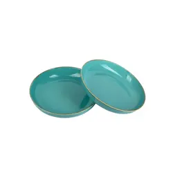 Набор салатников Porland Seasons 22 см (2 предмета), бирюзовый, 835 мл