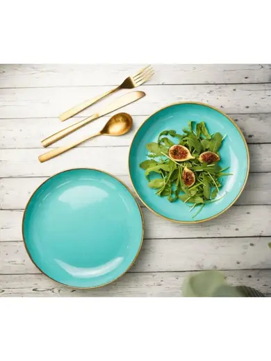 Набор салатников Porland Seasons 22 см (2 предмета), бирюзовый, 835 мл