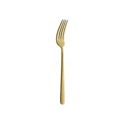 Вилка десертная Иллюзион Золотая 18/10 2,5 мм 17 см. Bonna /12/