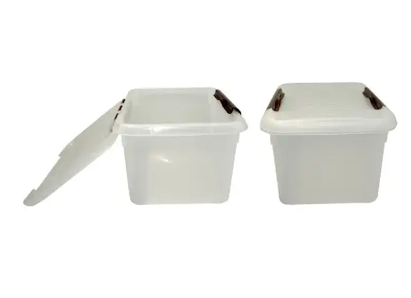 Контейнер для продуктов прямоуг. 8,0 л. 30*23*16,5 см. с коричневым зажимом MGprof /1/25/