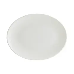 Блюдо овальное 250*190 мм. Белый Луп узкая полоска Bonna /1/12/756/ 