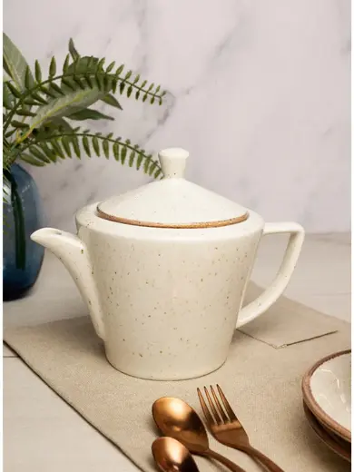 Чайный сервиз Porland Seasons  бежевый, на 2 персоны (Кружка 340 мл - 2 шт; Блюдце 16 см - 2 шт; Чайник 500 мл - 1 шт)