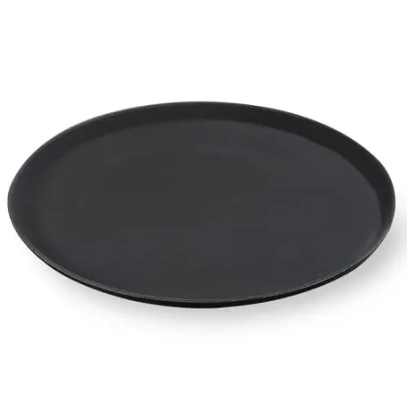 Поднос прорезиненный d=40 см. черный MGprof /1/12/