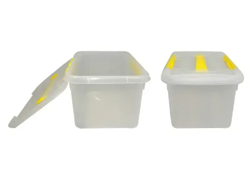 Контейнер для продуктов прямоуг. 8,0 л. 30*23*16,5 см. с ручкой, с желтым зажимом MGprof /1/10/