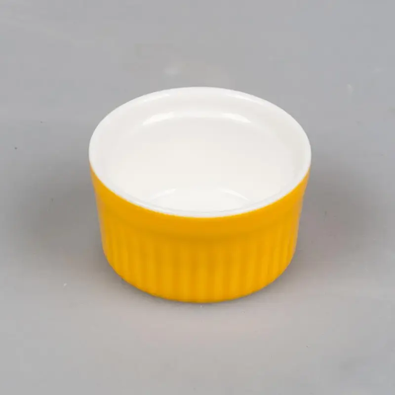 Соусник 80 мл 6,5 см Рамекин круглый оранжевый фарфор P.L. Proff Cuisine NEW [10]