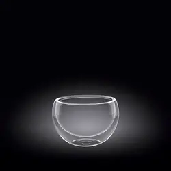 Салатник d =80 мм. 120 мл. h=53 мм. с двойными стенками Термостекло Wilmax /6/180/