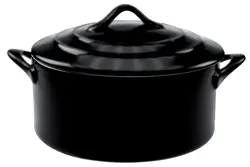 Кастрюлька с крышкой 200 мл, d 10 см, h 5 см, BLACK MAT