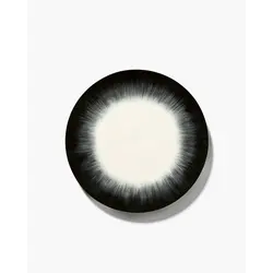 Тарелка мелкая d 24 см, h 1,1 см, цвет белый/черный, декор 5, DÉ