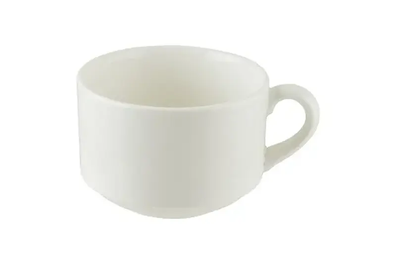 Чашка 280 мл. чайная d=92 мм. h=65 мм. штабелир. Белый (блюдце 62866), форма Банкет Bonna /1/6/1056/ 
