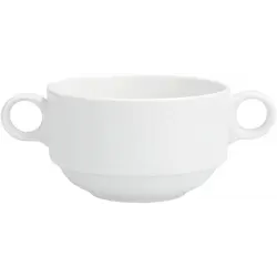 Чашка суповая с 2 ручками, stackable, 340 мл, d 10 см h 6 см, Amanda, Basics