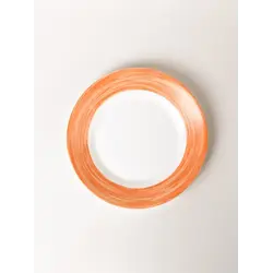 Тарелка, ARC International, Brush, оранжевый край, d 235 мм