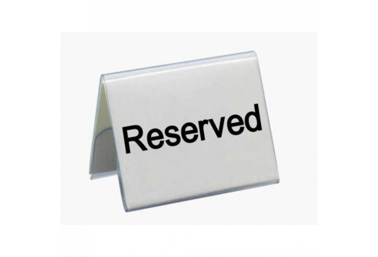 Табличка "Reserved" 5*4 см, пластик, P.L. Proff Cuisine