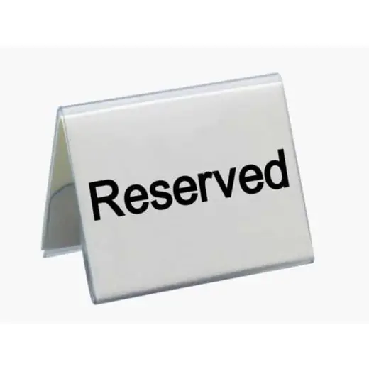 Табличка "Reserved" 5*4 см, пластик, P.L. Proff Cuisine