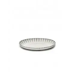 Блюдо овальное глубокое L 22 x W 15,4 x H 2,7 см, цвет белый, Inku
