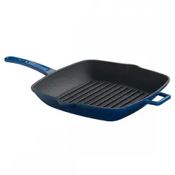 Сковорода-гриль 28*28 см чугун синяя LAVA