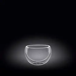 Соусник 50 мл. d=50 мм. h=40 мм. с двойными стенками Термостекло Wilmax /6/240/