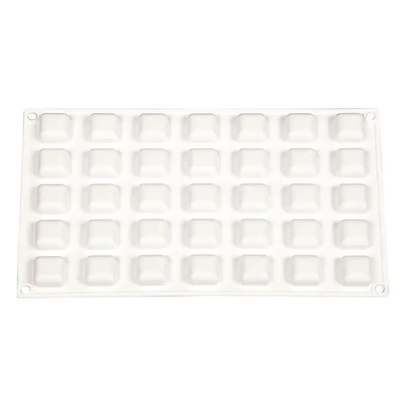 Форма силиконовая "Микро квадратный камень" 35 ячеек 25*25*12 мм, P.L. Proff Cuisine