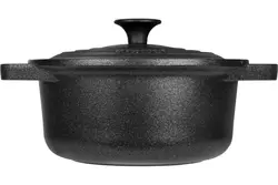 Кастрюля с крышкой 3,5 л, d 24 см L 10,6 см, индукционная, литой алюминий, Le Pignatte