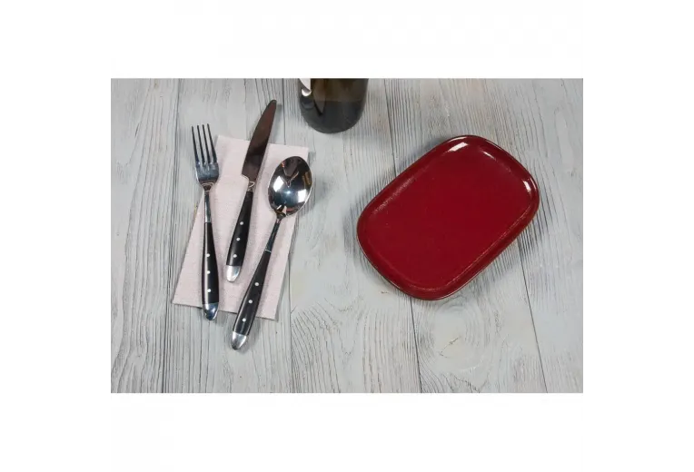 Блюдо овальное 20*13*1,9 см Evolution Dark Red P.L. Proff Cuisine [1]