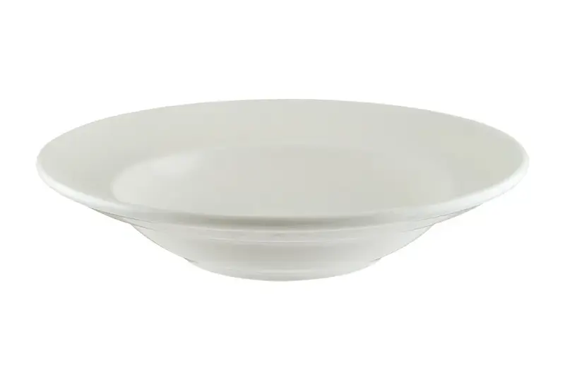 Тарелка d=270 мм. глубокая 450 мл. h=56 мм. Белый Луп узкая полоска Bonna /1/6/408/ 