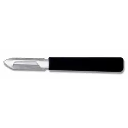 Овощечистка 6/16 см. черная нерж. с пластик. ручкой Icel /1/12/