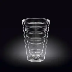Стакан 300 мл. d=85 мм. h=135 мм. с двойными стенками Термостекло Wilmax /1/60/