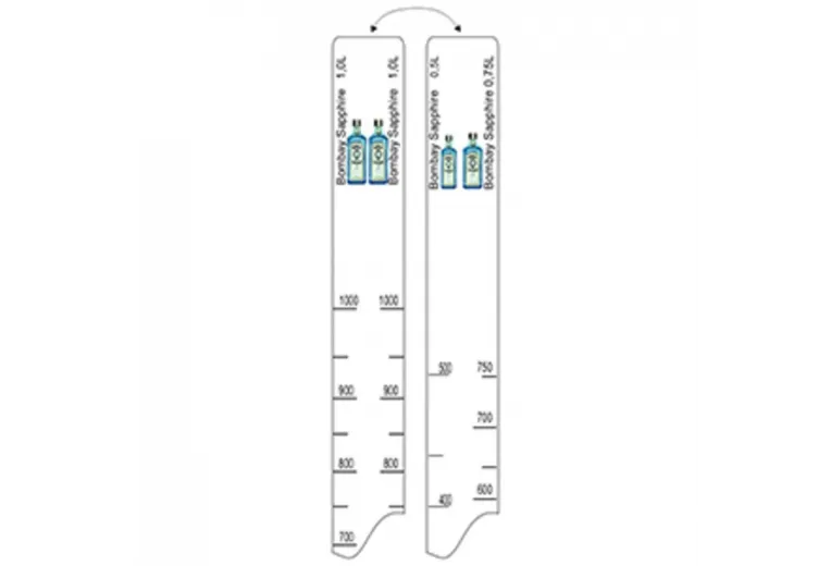 Барная линейка Bombay Sapphire (500мл/750мл/1л), P.L. Proff Cuisine