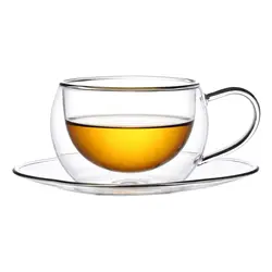 Чайная пара 270 мл Hemisphere прозрачная набор 2 шт. d 9,5 см h7,5 см термостекло P.L. [1]