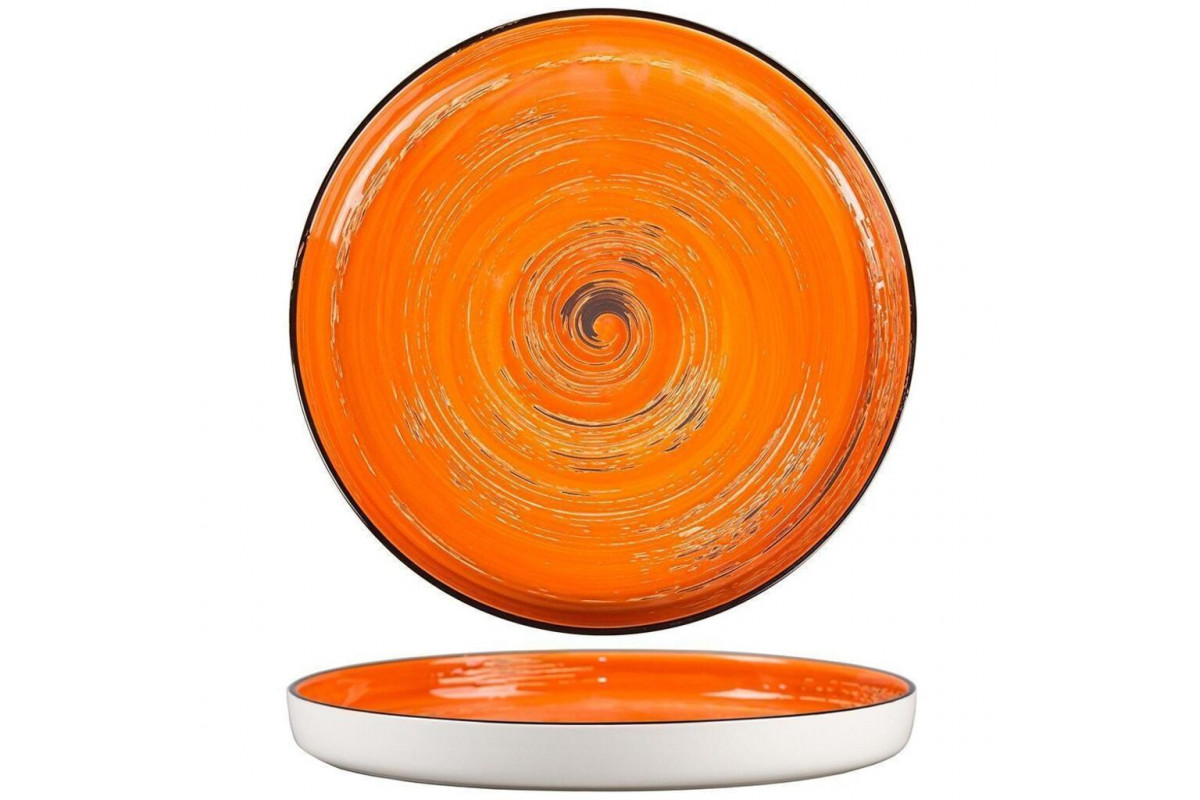 Тарелка с бортом d 28 см h3,1 см Texture Orange Circular P.L. Proff Cuisine [3]