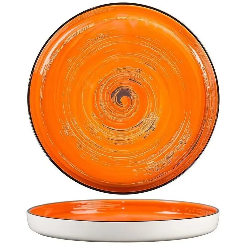 Тарелка с бортом d 28 см h3,1 см Texture Orange Circular P.L. Proff Cuisine [3]