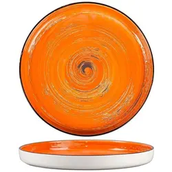Тарелка с бортом d 28 см h3,1 см Texture Orange Circular P.L. Proff Cuisine [3]