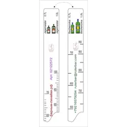 Линейка Becherovka (0.7 л./1 л.)/ Jegermeister (0.7 л./1 л.) L=28 см. В=2 см. /1/