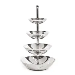 Этажерка 4 яруса h 50 см d 21/25/31/38 см нерж. P.L. Proff Cuisine