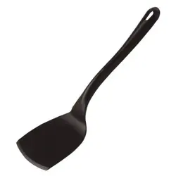 Лопатка для посуды с антипригарной поверхностью, APS, изогнутая раб.часть, нейлон, широкая, 35 см, 11 * 9.5 см