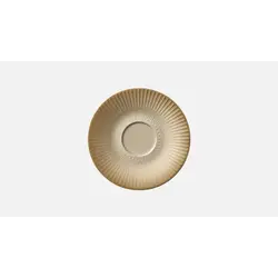 Блюдце для чашки с рельефом d 16 см, h 1,9 см, цвет бежевый, Nature Infused