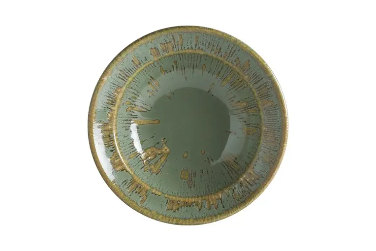 Салатник d=160 мм. 160/320 мл. h=42 мм. Снэл Зеленый чай, форма Гурмэ Bonna /1/12/744