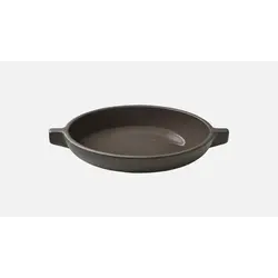 Блюдо круглое с ручками d 17,4 см, h 3,3 см, цвет серо-коричневый, ReNew