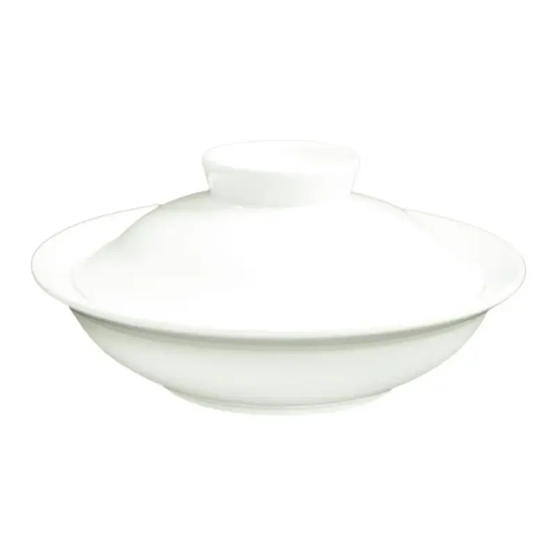 Бульонница мисосупница 175 мл 14,5 см с крышкой белая фарфор "Kunst Werk Bl" P.L. Proff Cuisine [6]