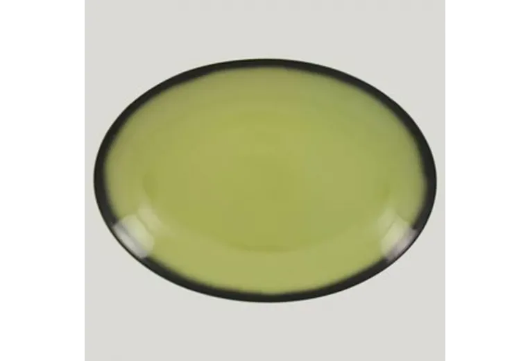 Блюдо овальное RAK Porcelain LEA Light green (зеленый цвет) 32 см