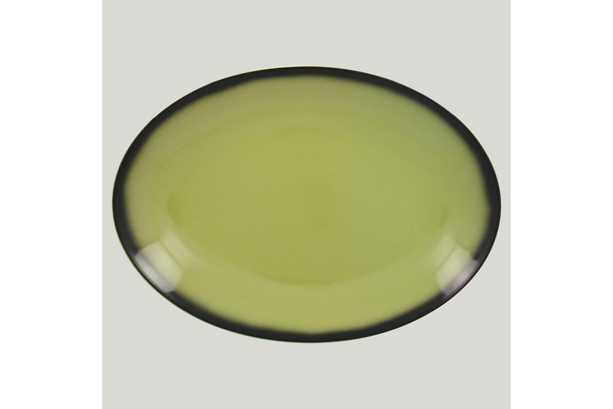 Блюдо овальное RAK Porcelain LEA Light green (зеленый цвет) 32 см