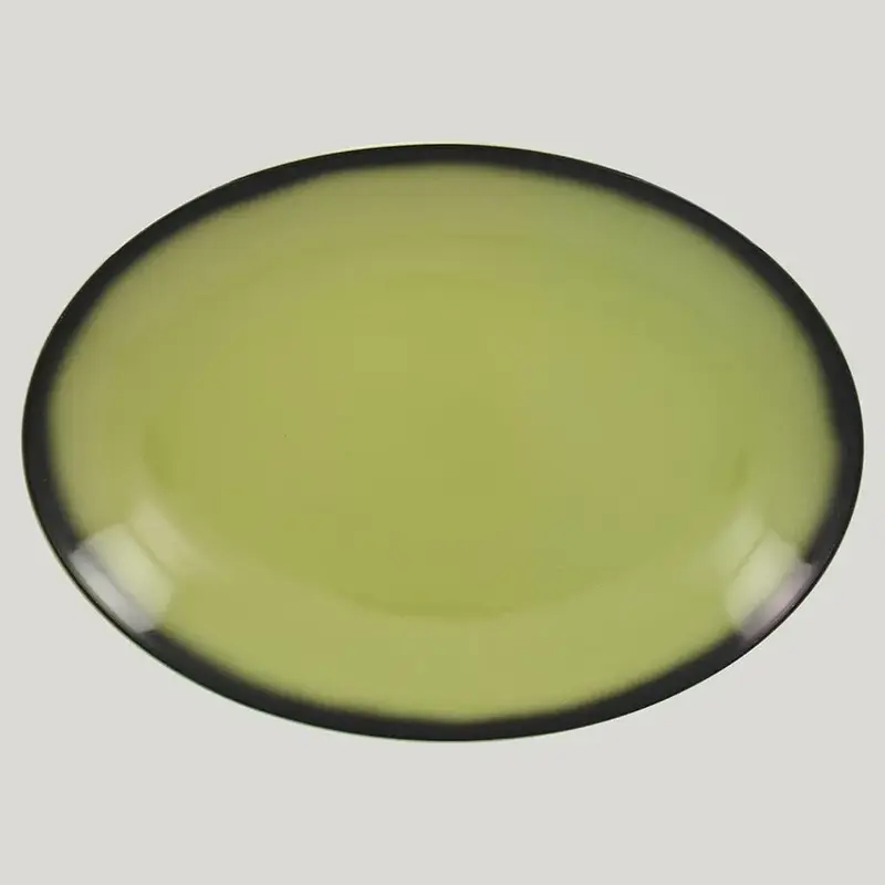 Блюдо овальное RAK Porcelain LEA Light green (зеленый цвет) 32 см