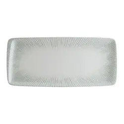 Блюдо прямоуг. 340*160 мм. Ирис Серый, форма Мув Bonna /1/12/696/ 