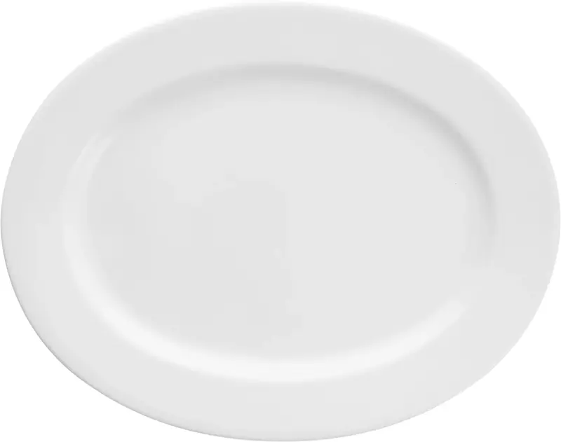 Блюдо овальное с римом 31 см, Gracia, Bone China Classics